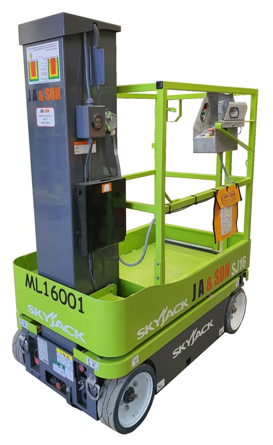 Man Lift 16ft Skyjack SJ16 J A & SON