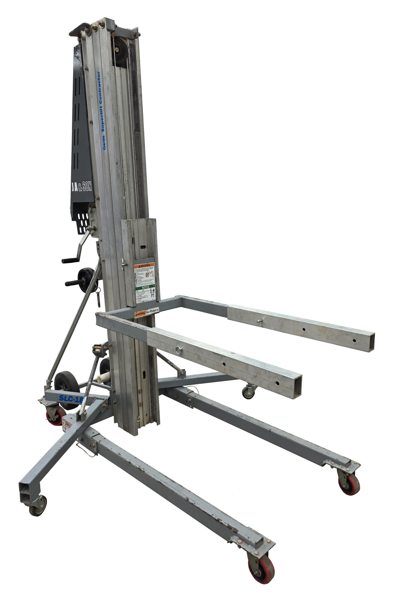 Material Hoist Extension Arms - J A & SON
